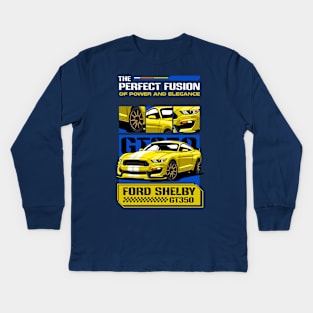 Ford Shelby Kids Long Sleeve T-Shirt